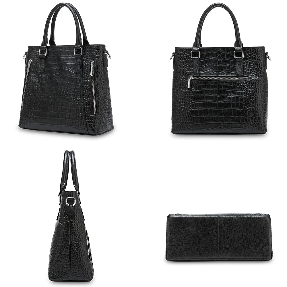 Zency ClassicTote® – 100% Genuine Leather Casual Shoulder Bag