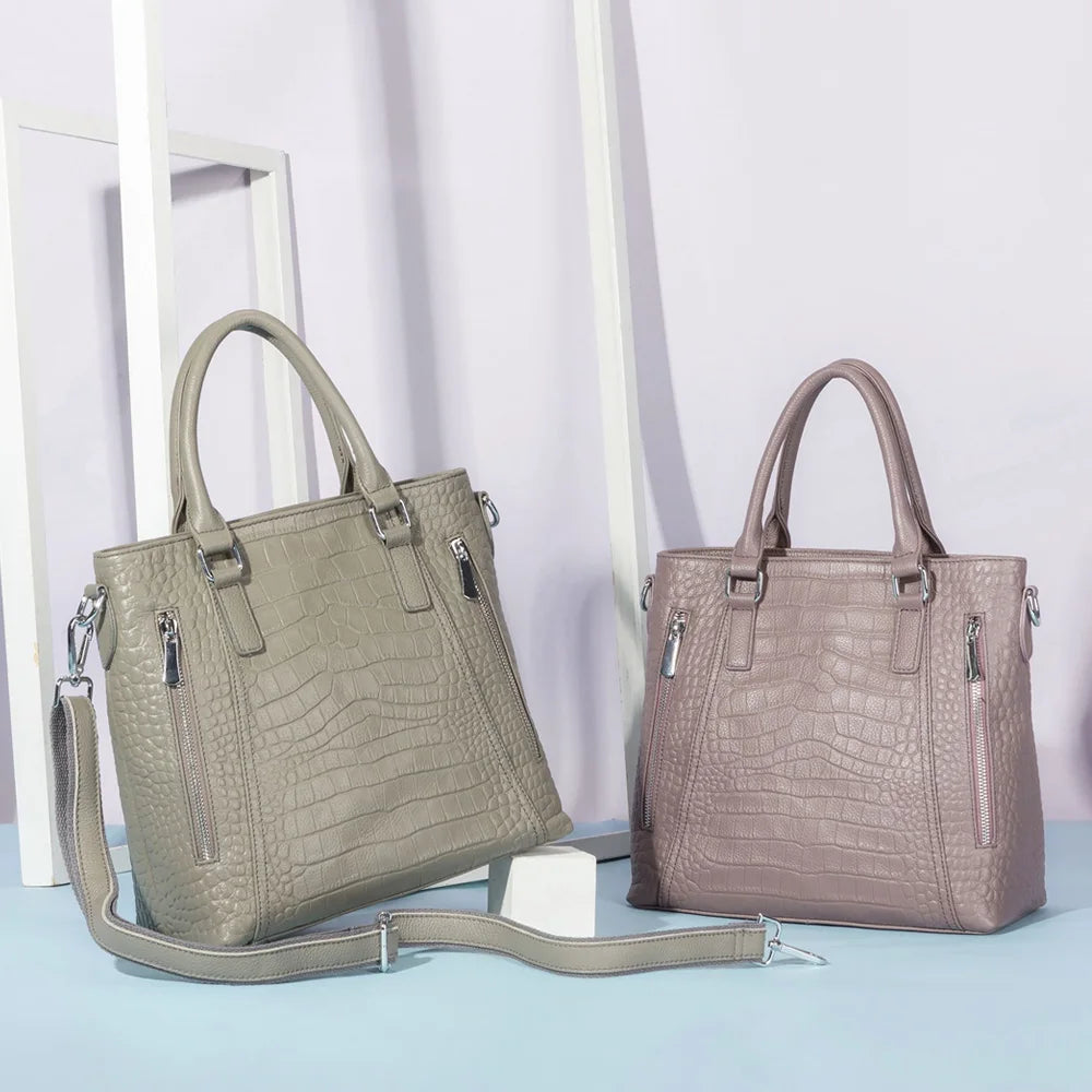 Zency ClassicTote® – 100% Genuine Leather Casual Shoulder Bag