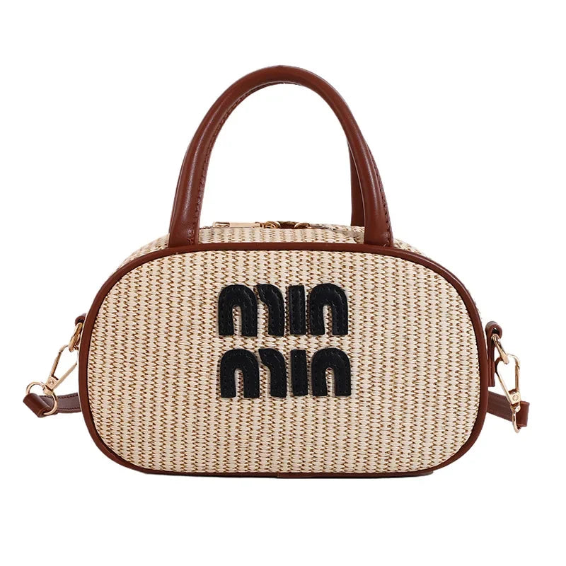 BohoChic® – High-Quality Summer Straw Crossbody Bag for Women