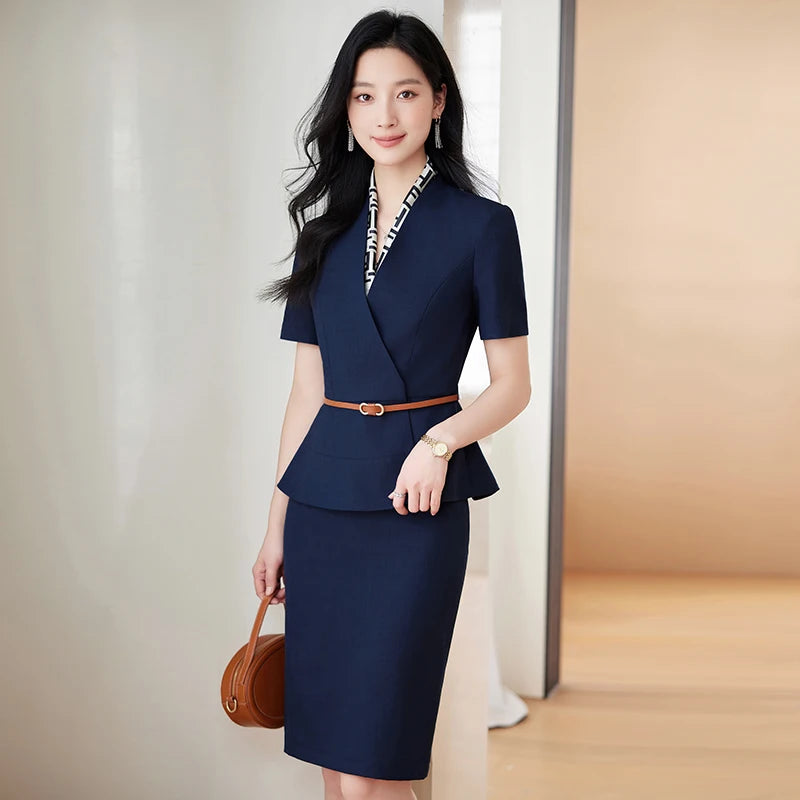NAVIU SoftPower® – Summer Professional Short Sleeve Suit for Women