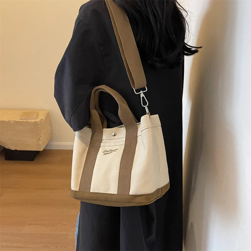 LunaBucket® – Sleek Pure Color Bucket Tote for Modern Versatility