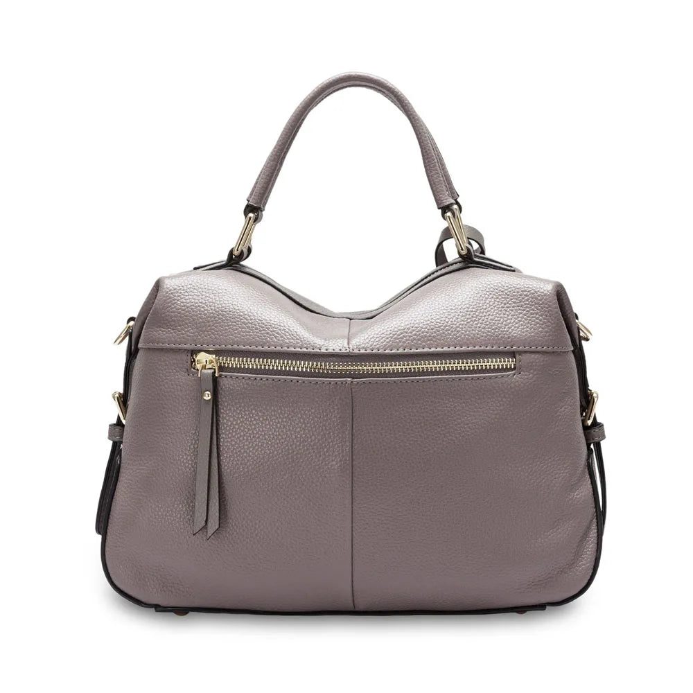 Zency BostonCharm® – 100% Genuine Leather Dark Blue Handbag for Modern Women
