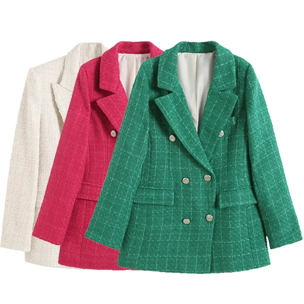 GrainLine® – Coarse Weave Vintage Texture Blouse for Modern Women