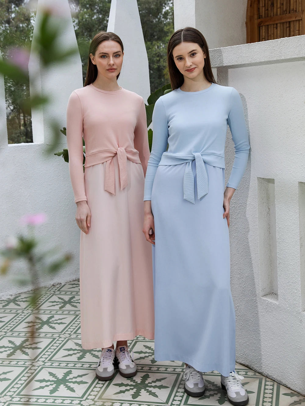 Breeze Layer® – Lightweight Ribbed Top & Airy Tencel Slip Dress for Feminine Summer Days