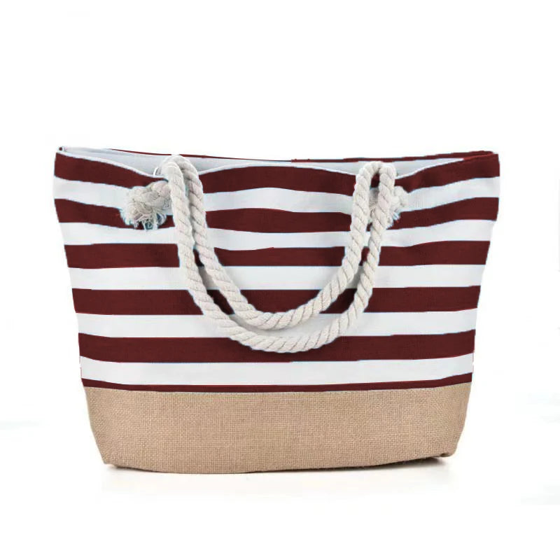 AFKOMST® – Stylish Canvas Beach Bag for Modern Women