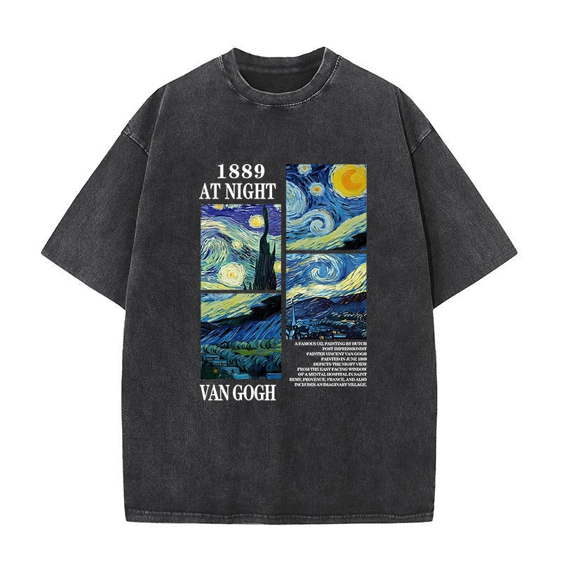 Harajuku ArtMuse® – Women’s Vintage Art Painting Printed Soft Cotton Breathable T-Shirt Harajuku Style