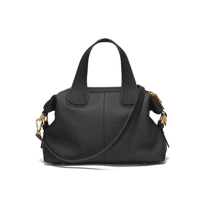 Vintage Grace® – Natural Cow Leather Shoulder Bag for Elegant Women