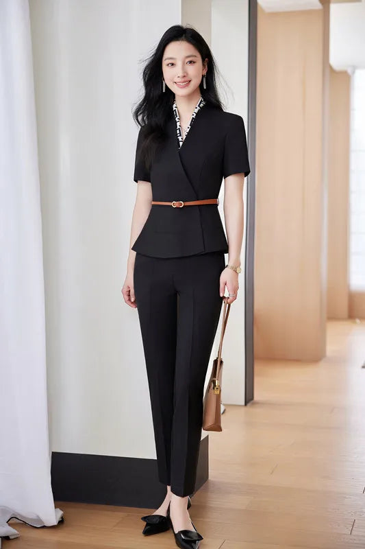 NAVIU SoftPower® – Summer Professional Short Sleeve Suit for Women