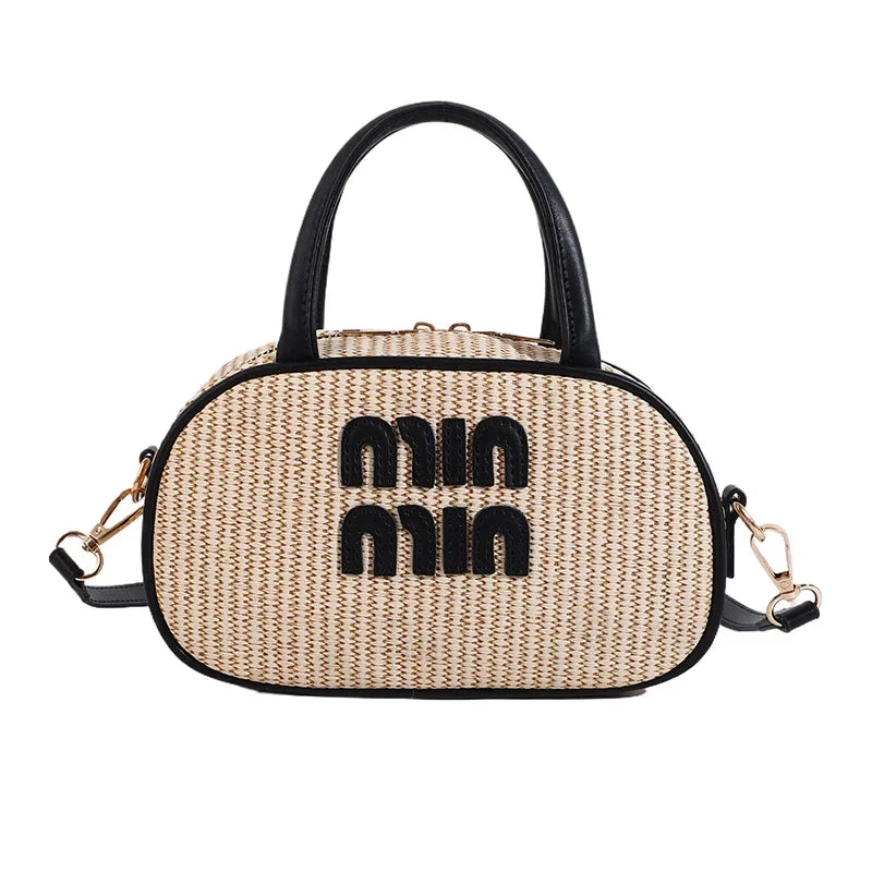 BohoChic® – High-Quality Summer Straw Crossbody Bag for Women
