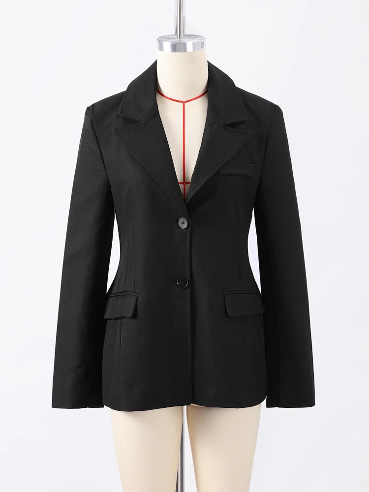 PowerShape® – Spring Shoulder Pad Blazer for the Modern Woman