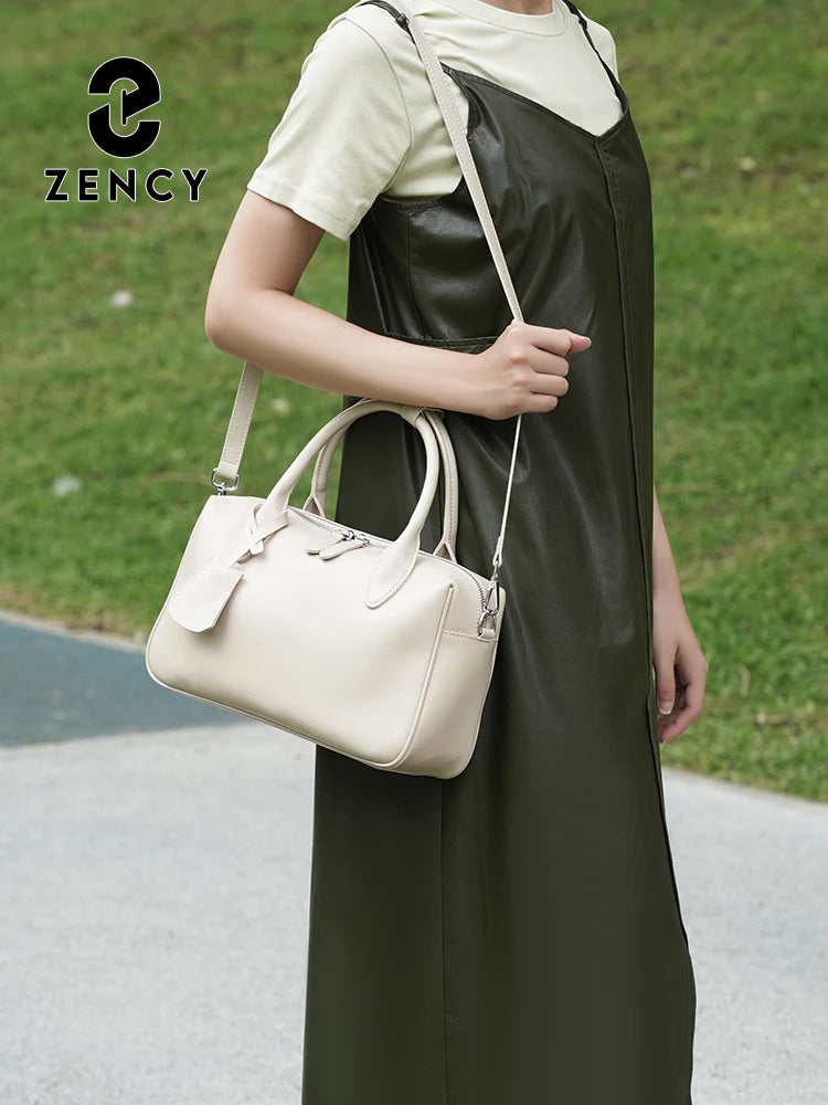 Zency Vintage Boston® – Genuine Leather Designer Handbag for Women
