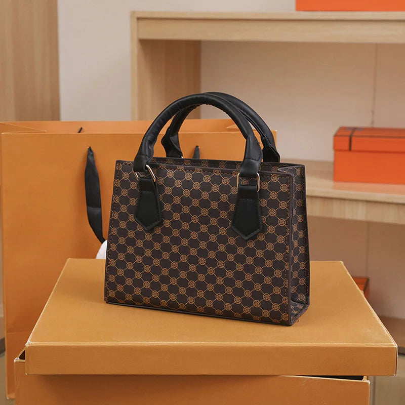 CH PlaidMuse® – Chic Plaid Top-Handle Crossbody Tote for Women