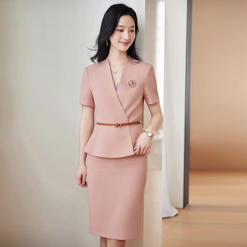 NAVIU SoftPower® – Summer Professional Short Sleeve Suit for Women