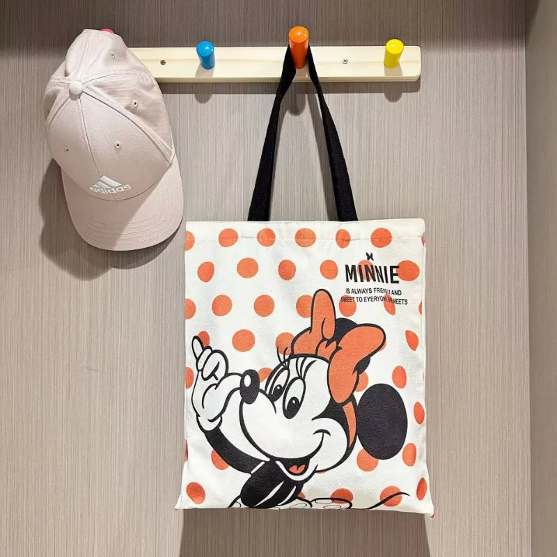 MouseCharm® – Disney-Inspired Large Canvas Tote for Stylish Moms & Women