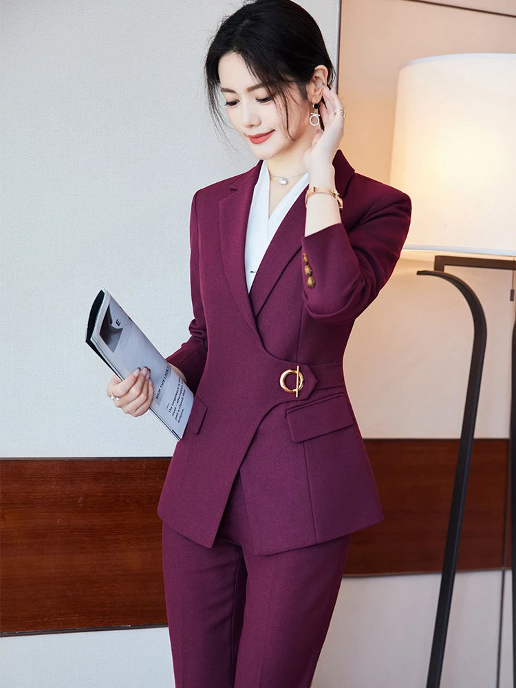 PowerForm® – Elegant and Professional Women’s Pant Suit Set