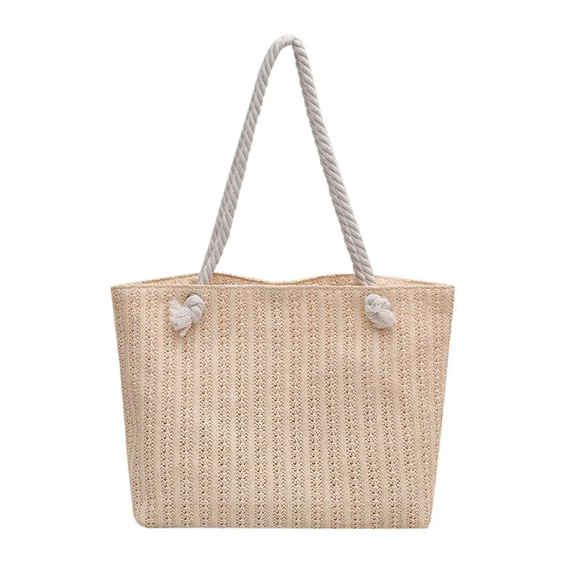 BohoRaffia Duo® – Mother-Daughter Straw Tote Bag Set for Summer