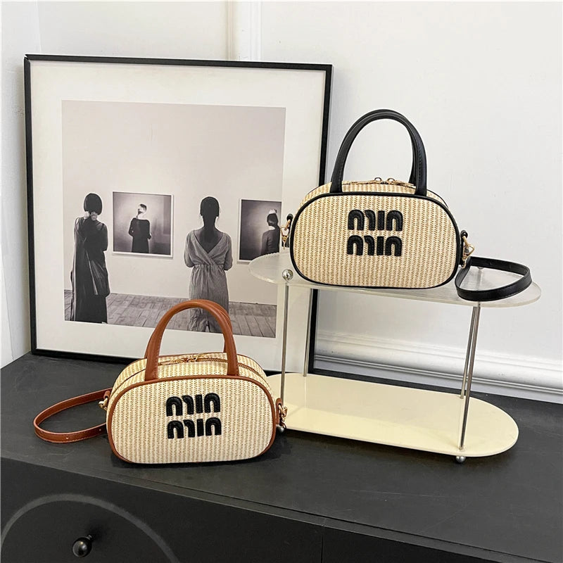 BohoChic® – High-Quality Summer Straw Crossbody Bag for Women