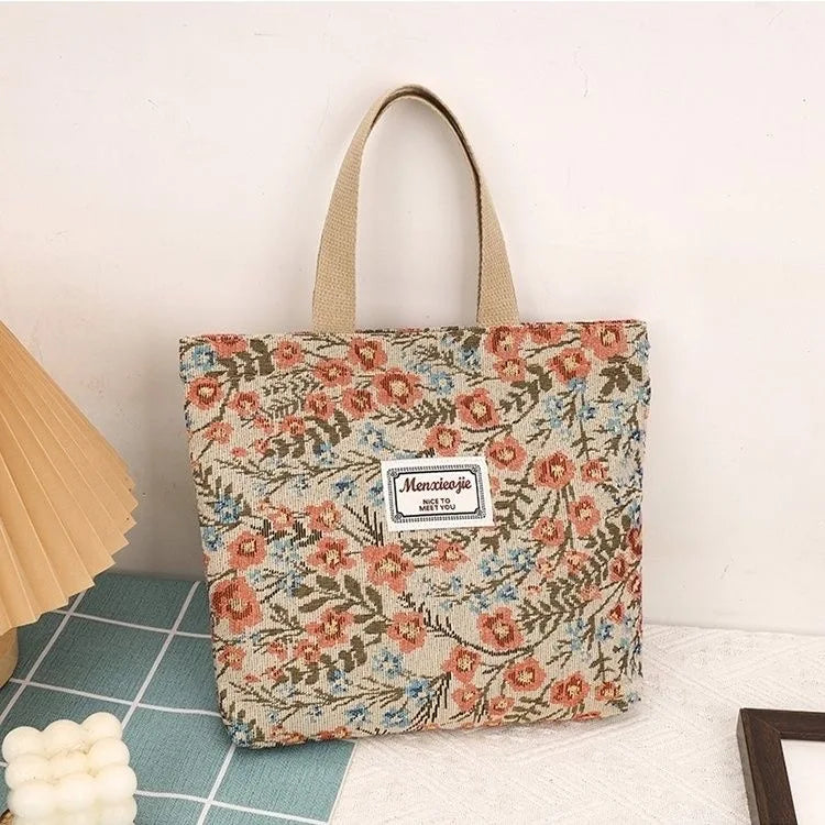 PrintMuse® – Artistic Canvas Shoulder Tote for Fashion-Forward Women