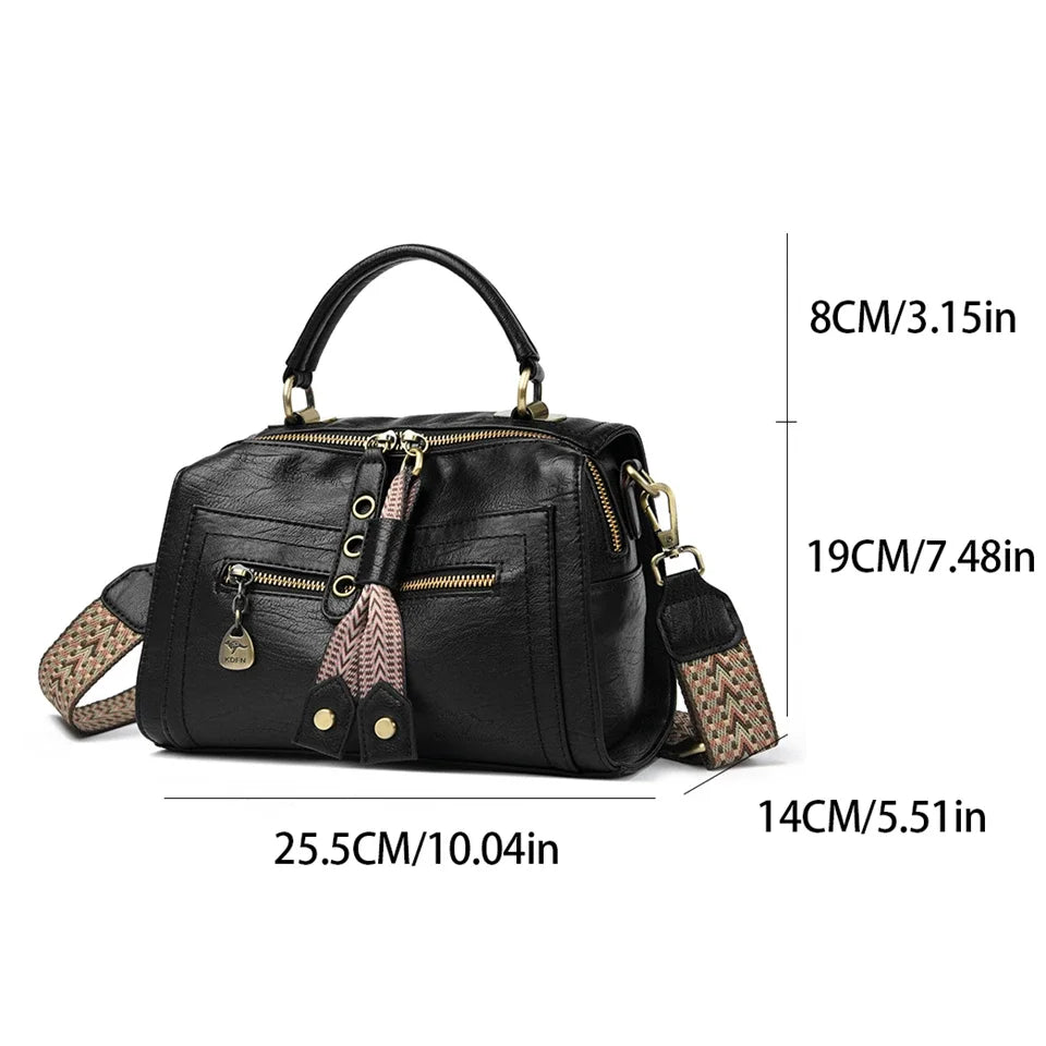 VelinaLuxe® – Soft Leather Top-Handle Tote for Elegant Commuting Women