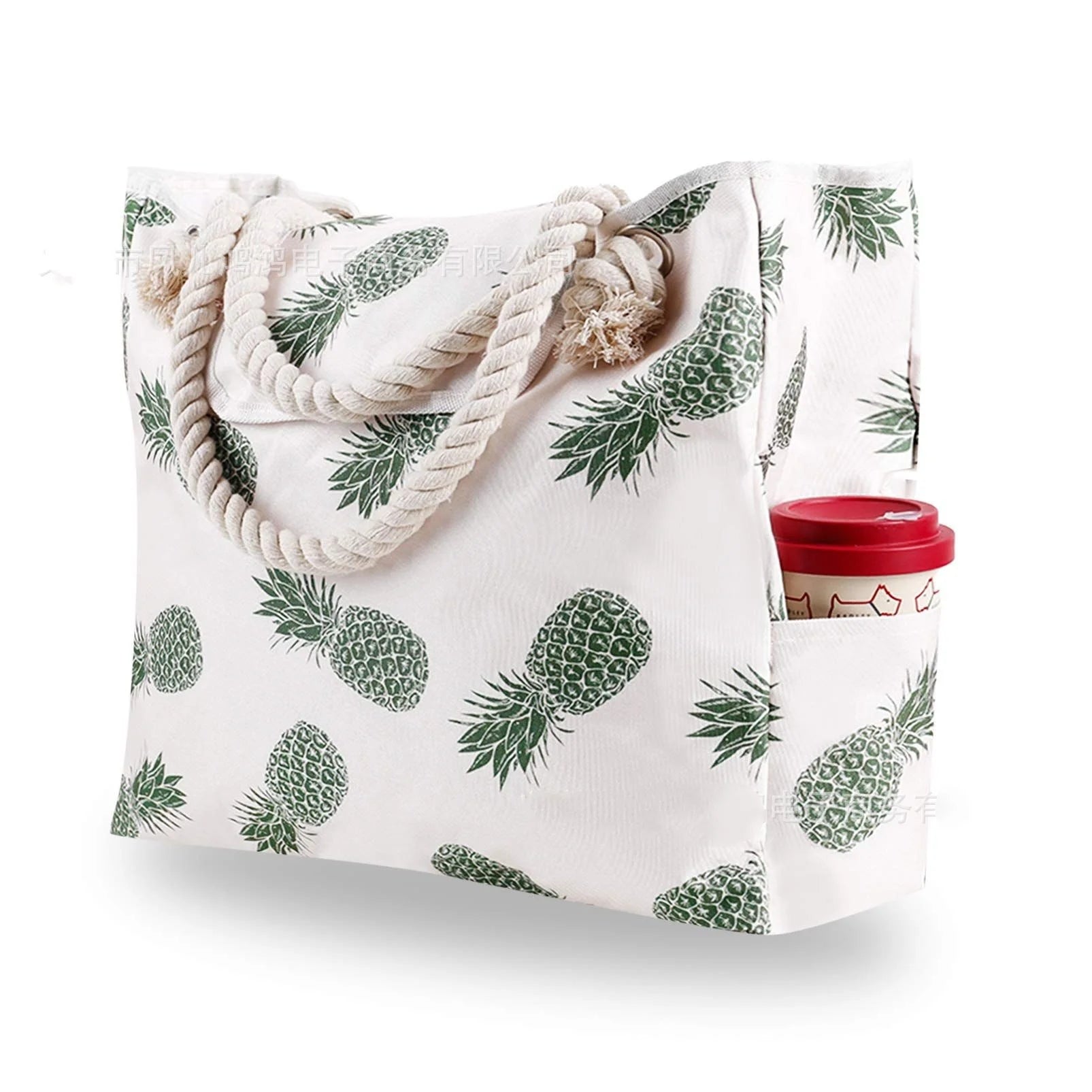 StripeEase® – Casual Striped Canvas Tote for Everyday Adventures