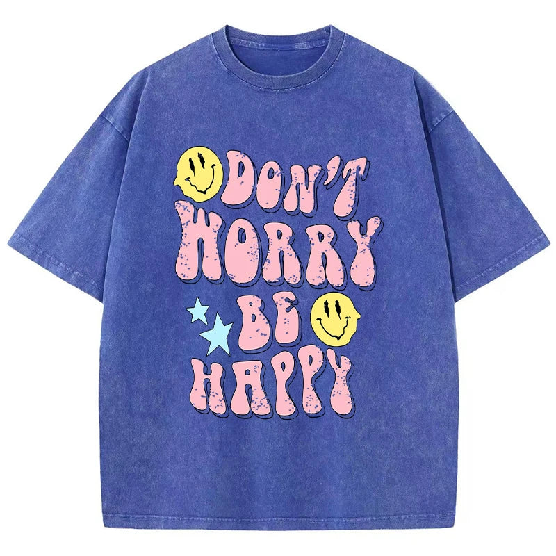 Don’t Worry Be Happy® – Women’s Printed Breathable Soft Short Sleeve Sport Tee